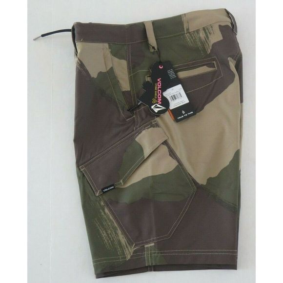 Volcom A3232100 Men's Sz 29 Camouflage Country Days Hybrid Boardshorts $70 - Picture 3 of 6